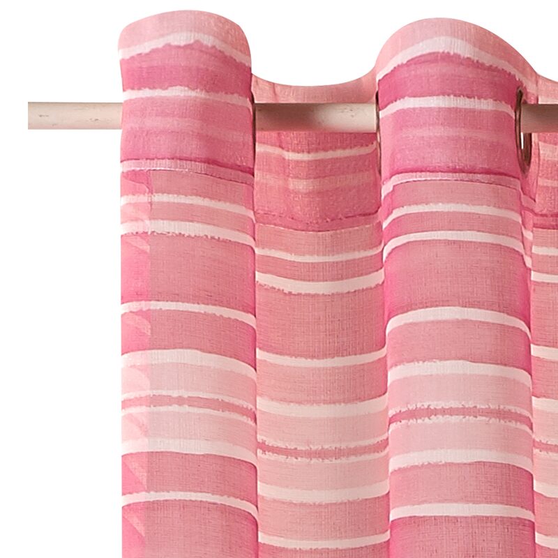 Voilage HOLIDAYS coloris rose 140 x 240 cm