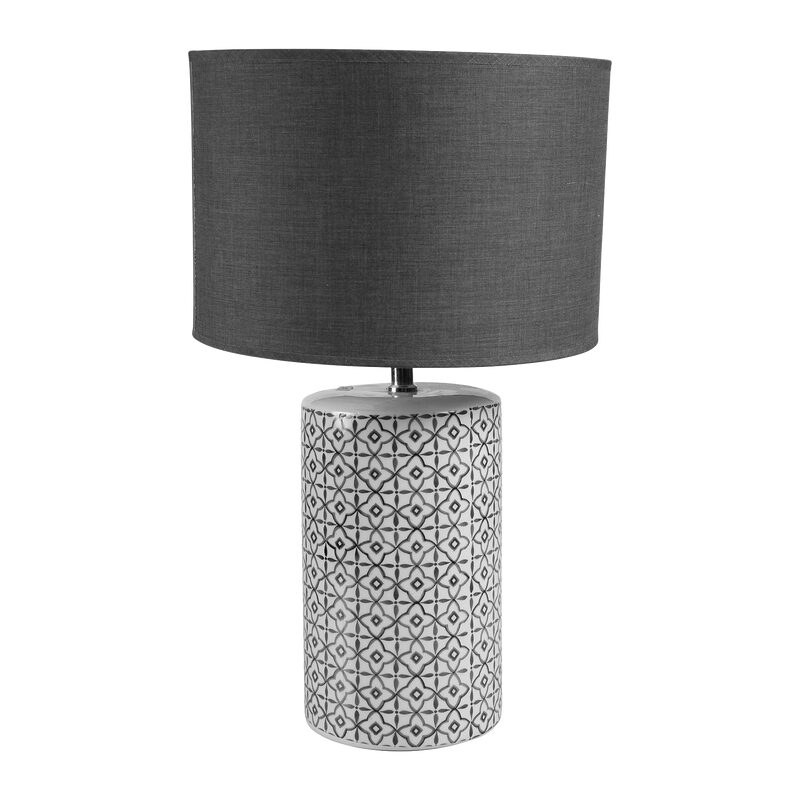 Lampe à poser ELOIZ coloris gris 50 x 30 cm