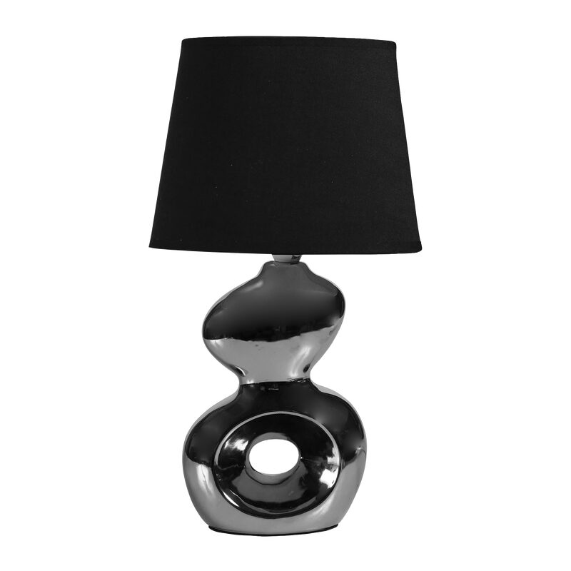 Lampe à poser RETRO coloris argent 35,5 x 20,5 cm
