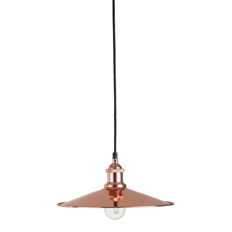 Suspension EDGAR coloris cuivre 120 x 30 cm