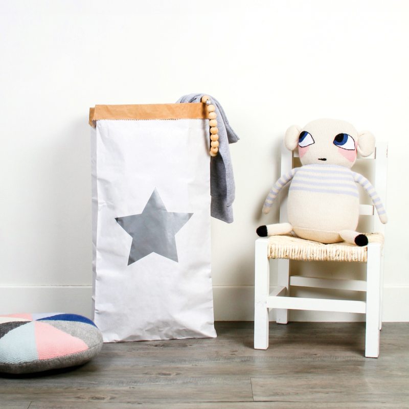 Sac de rangement ÉTOILE coloris blanc