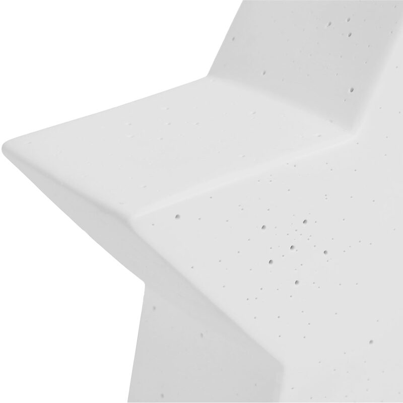 Lampe de chevet ÉTOILE coloris blanc 25,5 x 26,5 cm