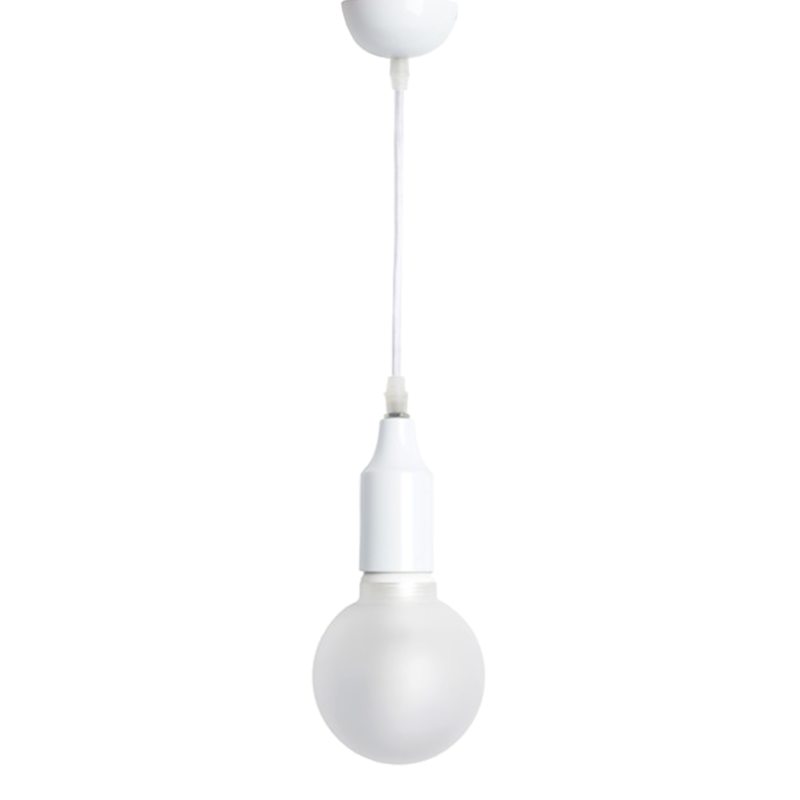 Suspension COLOUR BLOCK coloris blanc 135 x 8 cm