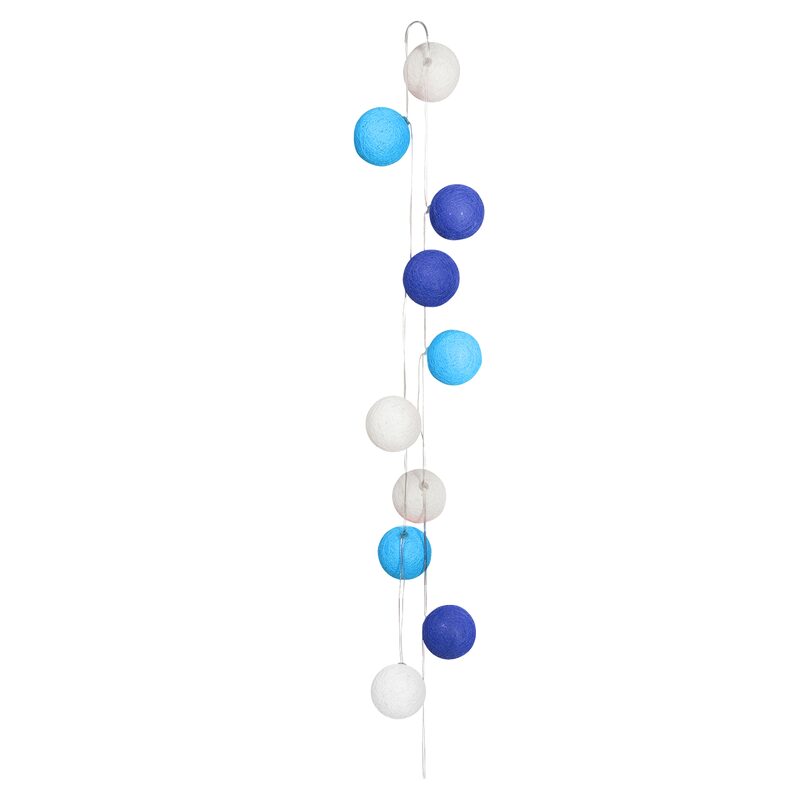 Guirlande lumineuse boule KIMY coloris bleu