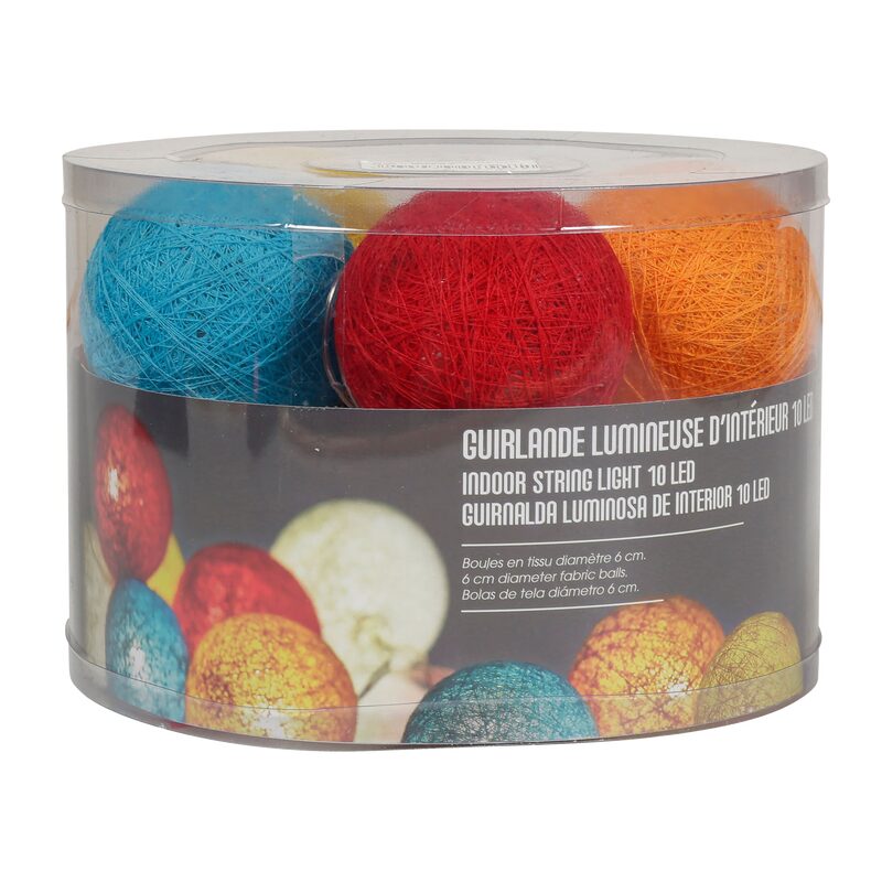 Guirlande lumineuse boule KIMY coloris multicolore