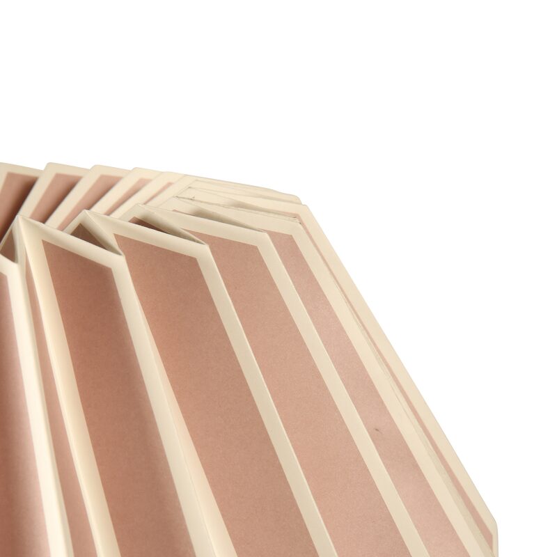 Suspension PLIAGE HEXA coloris rose poudré 27 x 38 cm