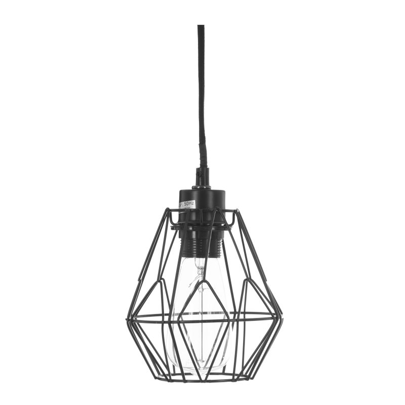 Suspension LUCY coloris noir 16 x 15 cm