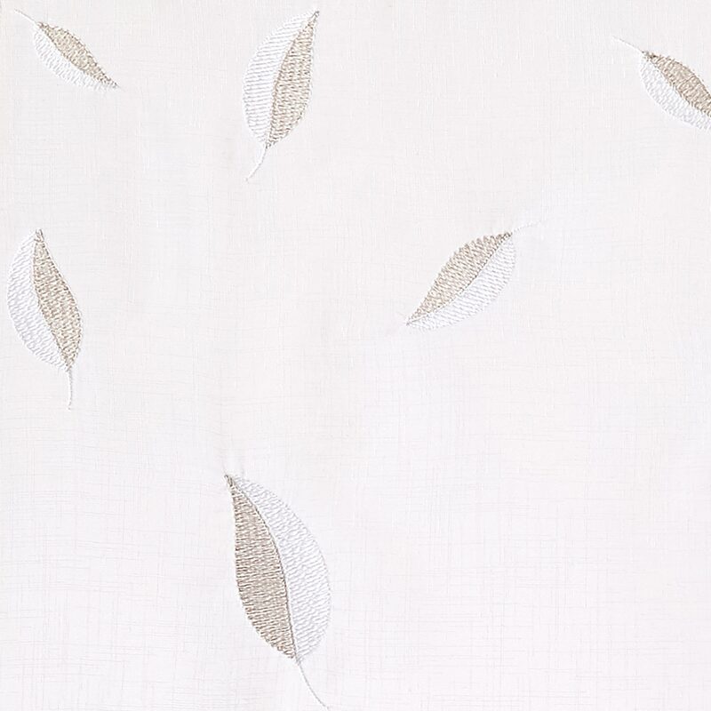 Vitrage FLORINE coloris blanc 58 x 160 cm