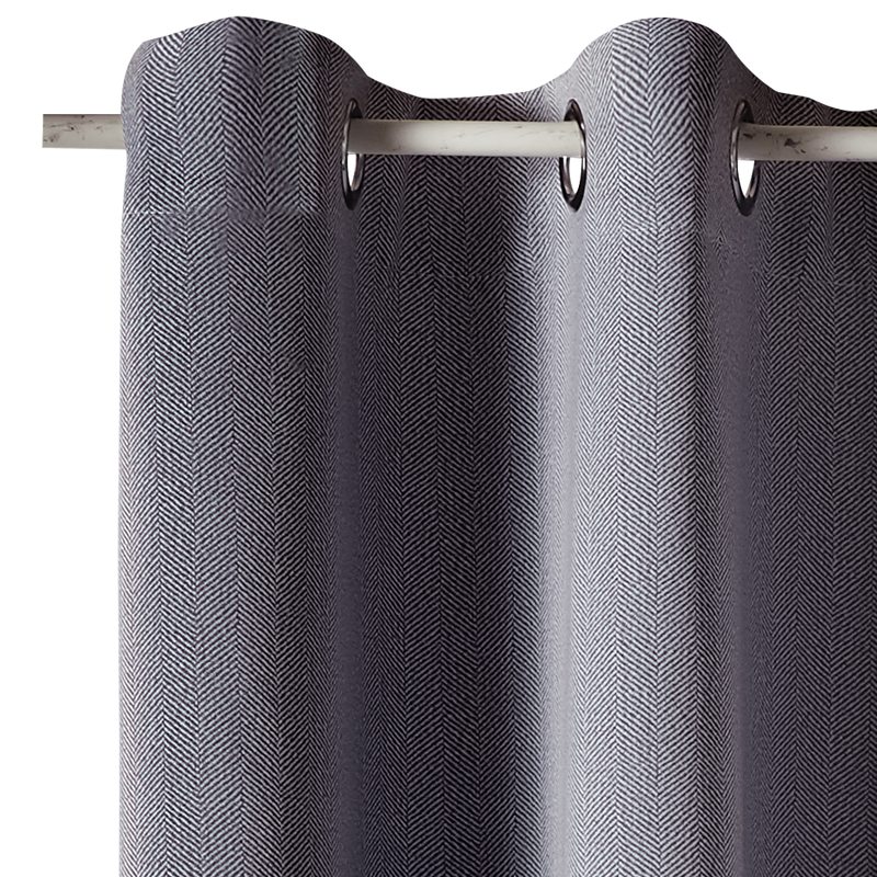 Rideau ELTI coloris gris anthracite 140 x 260 cm
