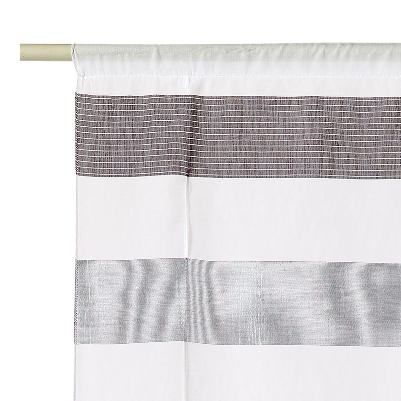 Vitrage CLARK coloris gris moyen 58 x 150 cm