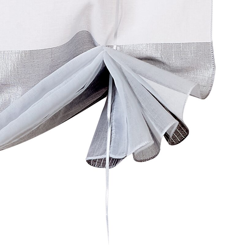 Vitrage CLARK coloris gris moyen 58 x 150 cm