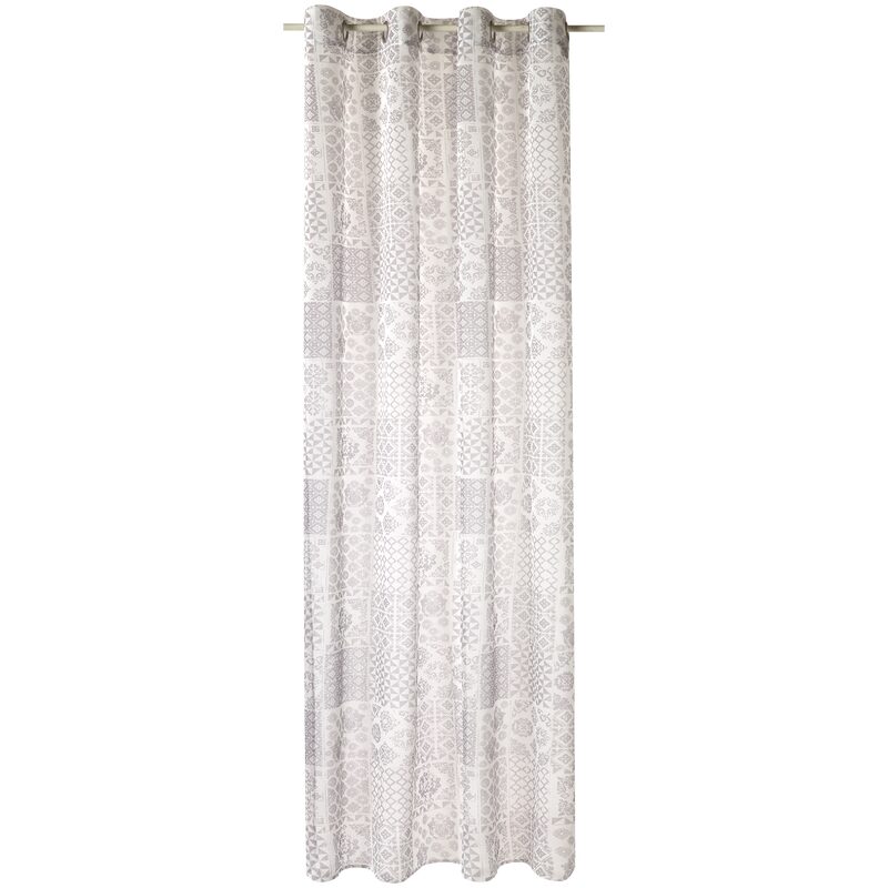 Voilage TERRAROSA coloris blanc 130 x 240 cm