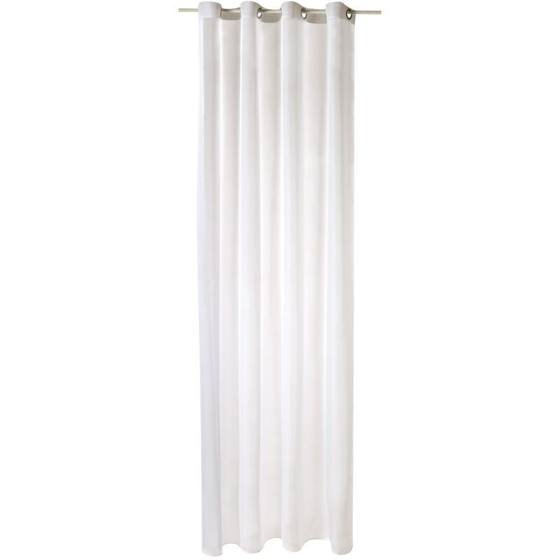 Voilage ANTI-FEU coloris blanc 140 x 300 cm