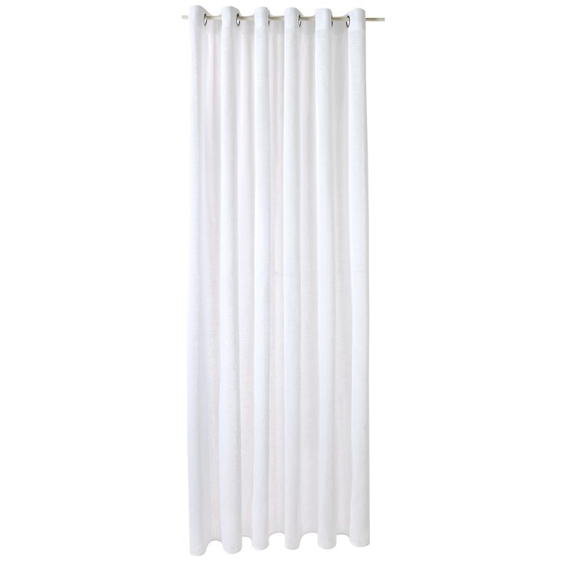 Voilage ASPECT LIN coloris blanc 240 x 260 cm