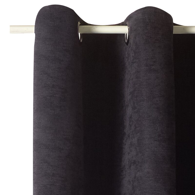 Rideau thermique ALASKA coloris noir 140 x 260 cm