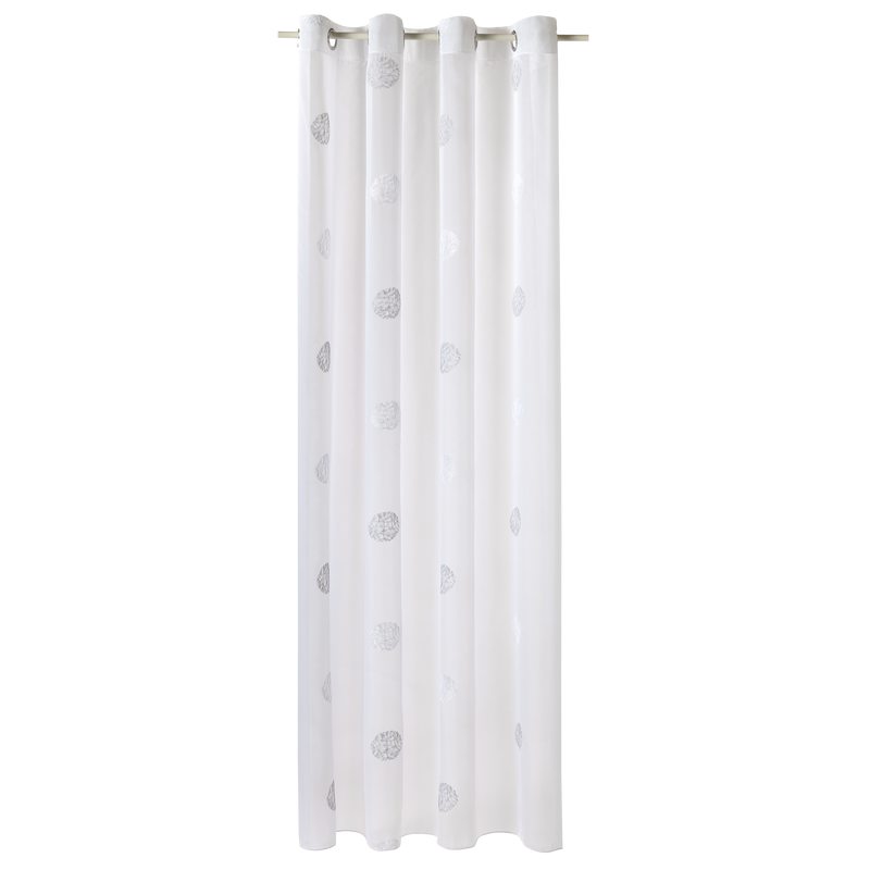 Voilage ROLLING coloris blanc 140 x 240 cm