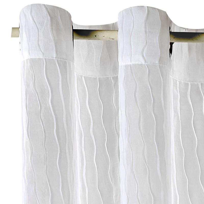 Voilage DONNA coloris blanc 140 x 240 cm