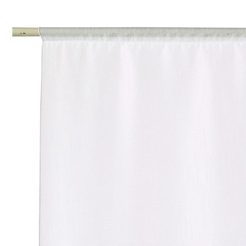 Vitrage NINO coloris blanc 58 x 120 cm
