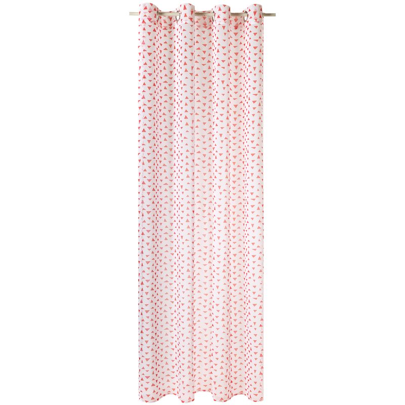 Voilage JOY coloris corail 140 x 240 cm
