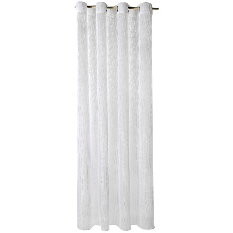 Voilage DONNA coloris blanc 140 x 240 cm
