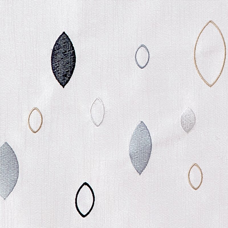 Vitrage NINO coloris gris beige 58 x 120 cm