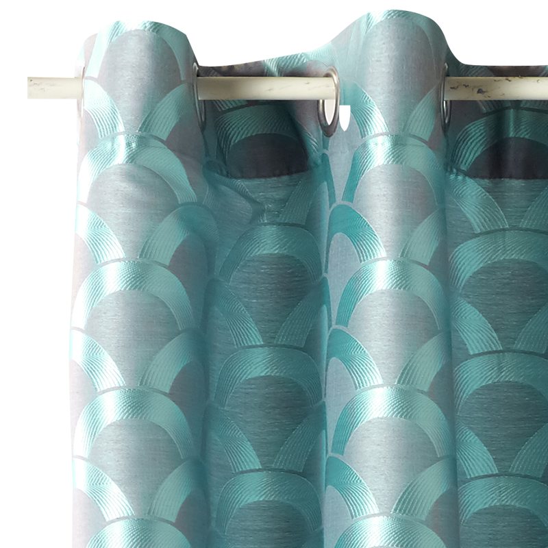 Rideau SONJA coloris bleu acqua 138 x 260 cm