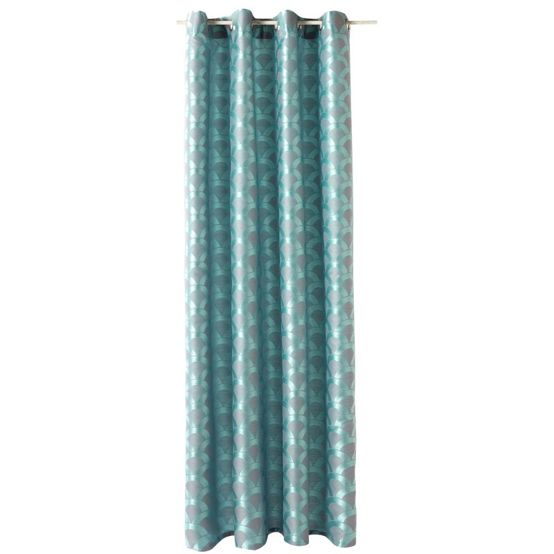 Rideau SONJA coloris bleu acqua 138 x 260 cm