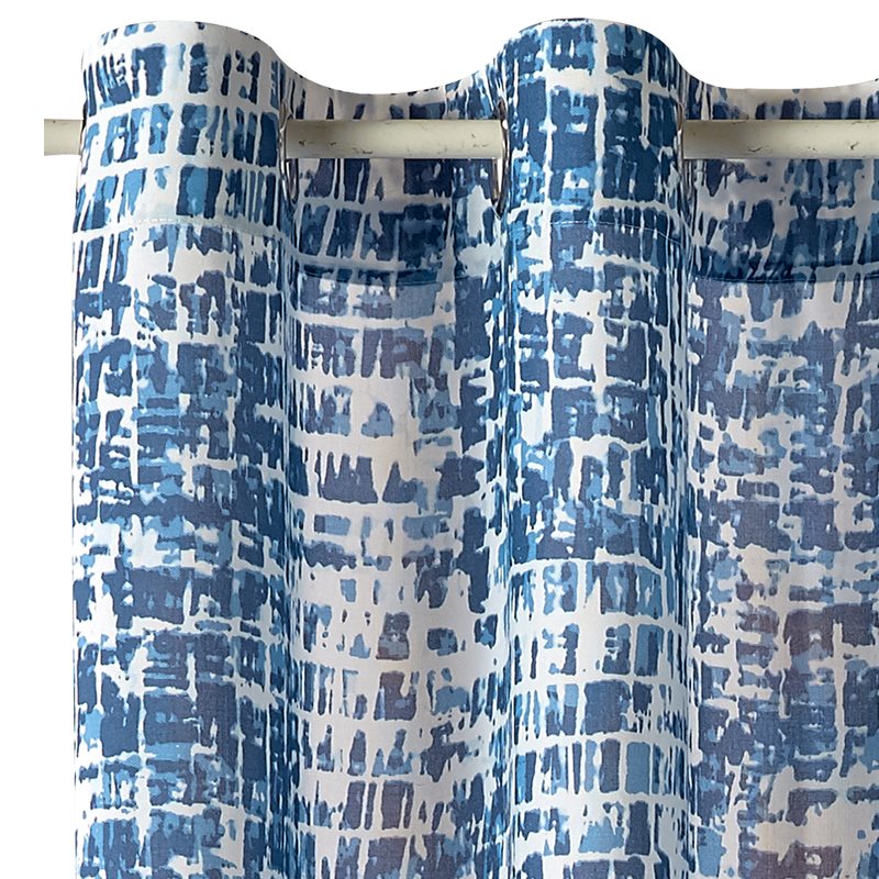 Rideau VALDI coloris bleu 140 x 240 cm