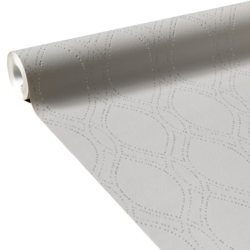 Papier peint intissé DALILA coloris Gris clair