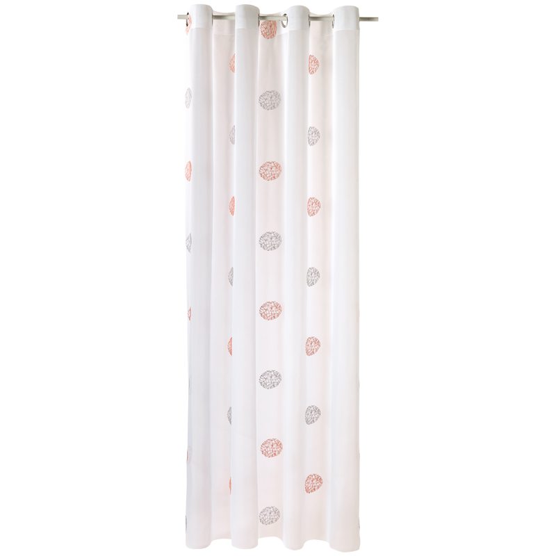Voilage ROLLING coloris blanc 140 x 240 cm