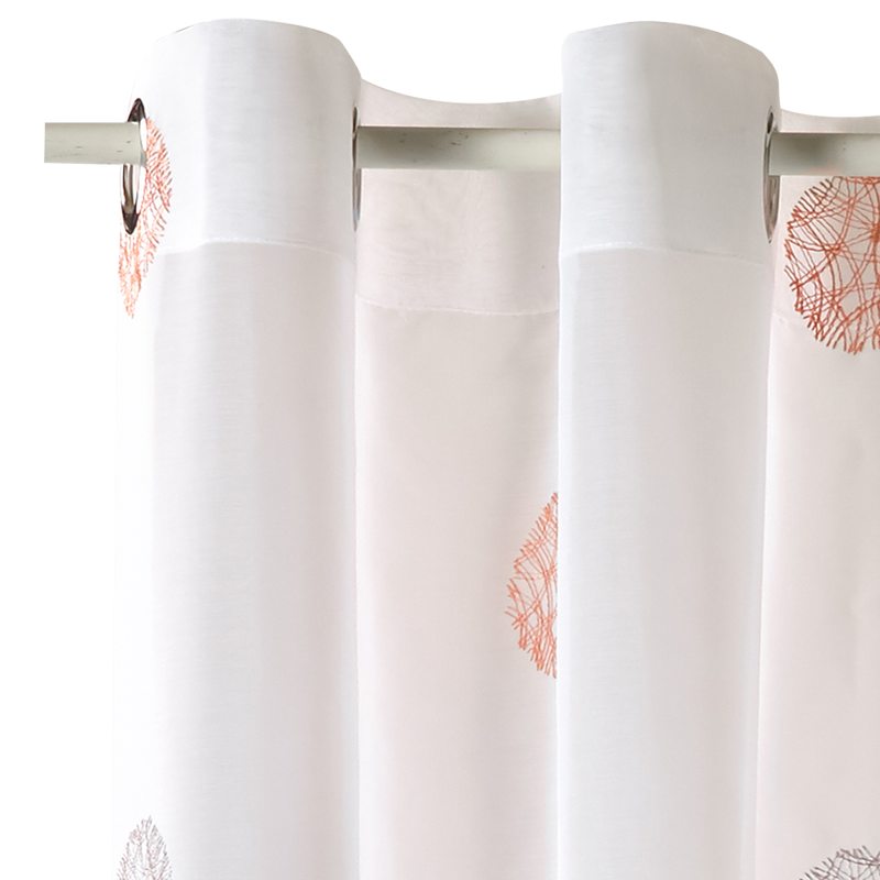 Voilage ROLLING coloris blanc 140 x 240 cm