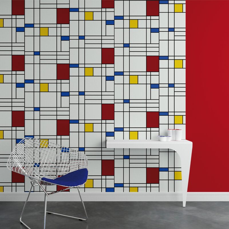 Papier peint intissé POLYCUBE coloris blanc