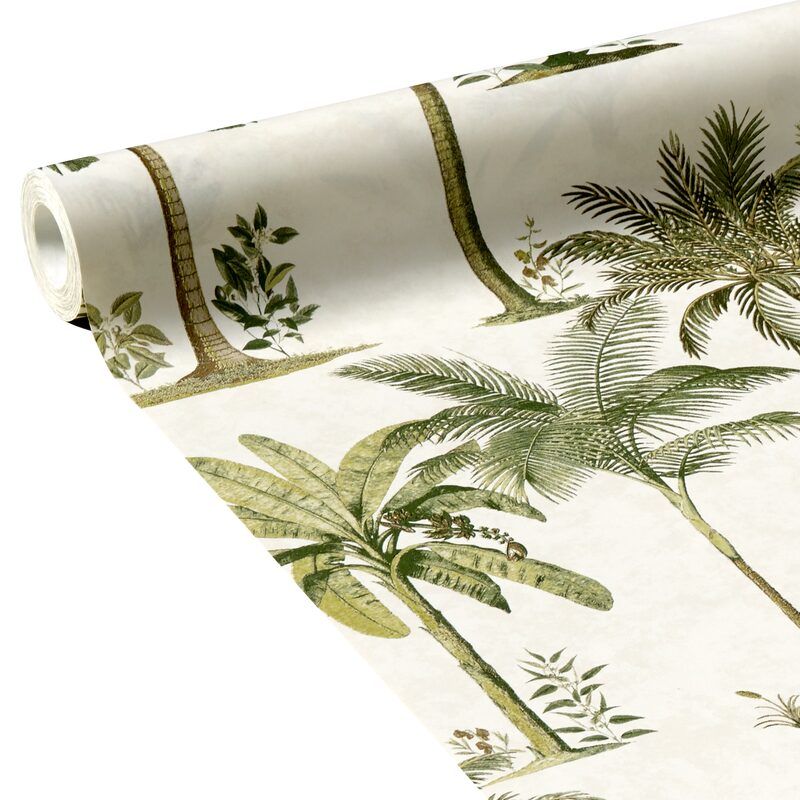 Papier peint intissé PALMERAIE coloris écru