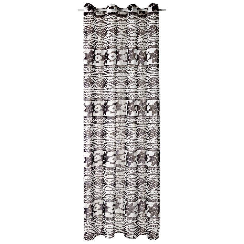 Voilage PANAMA coloris noir 140 x 240 cm