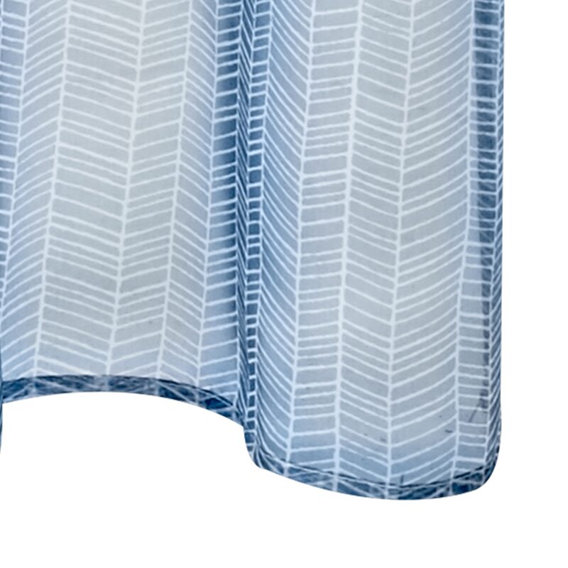 Voilage FOSCA coloris bleu 140 x 240 cm