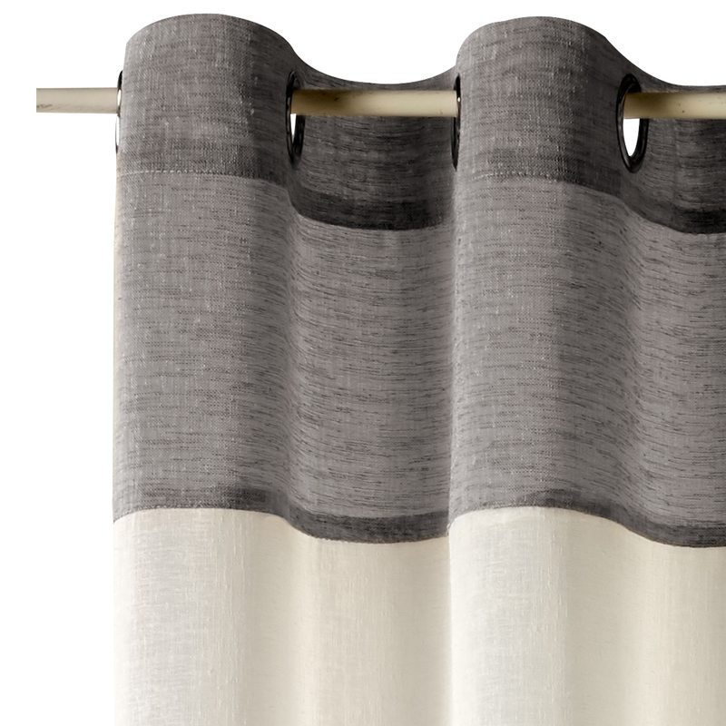 Voilage ILARIA coloris gris 140 x 240 cm