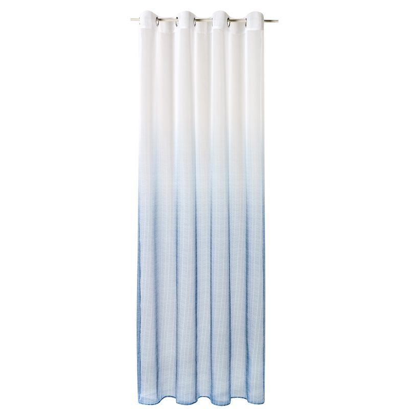 Voilage FOSCA coloris bleu 140 x 240 cm