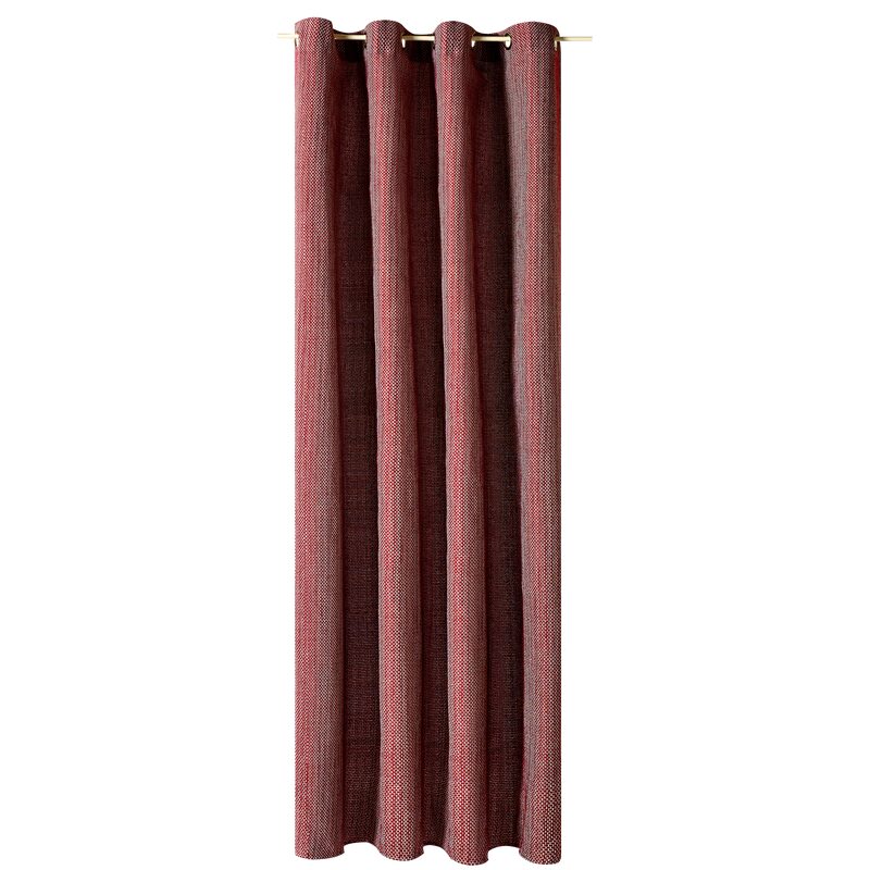 Rideau JANIS coloris rouge 140 x 260 cm