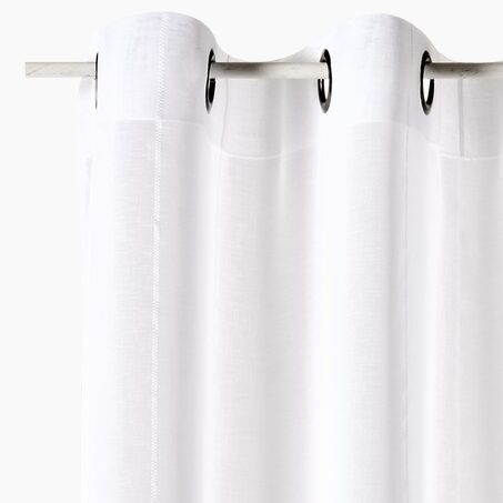 Voilage CALVI coloris blanc 240 x 260 cm