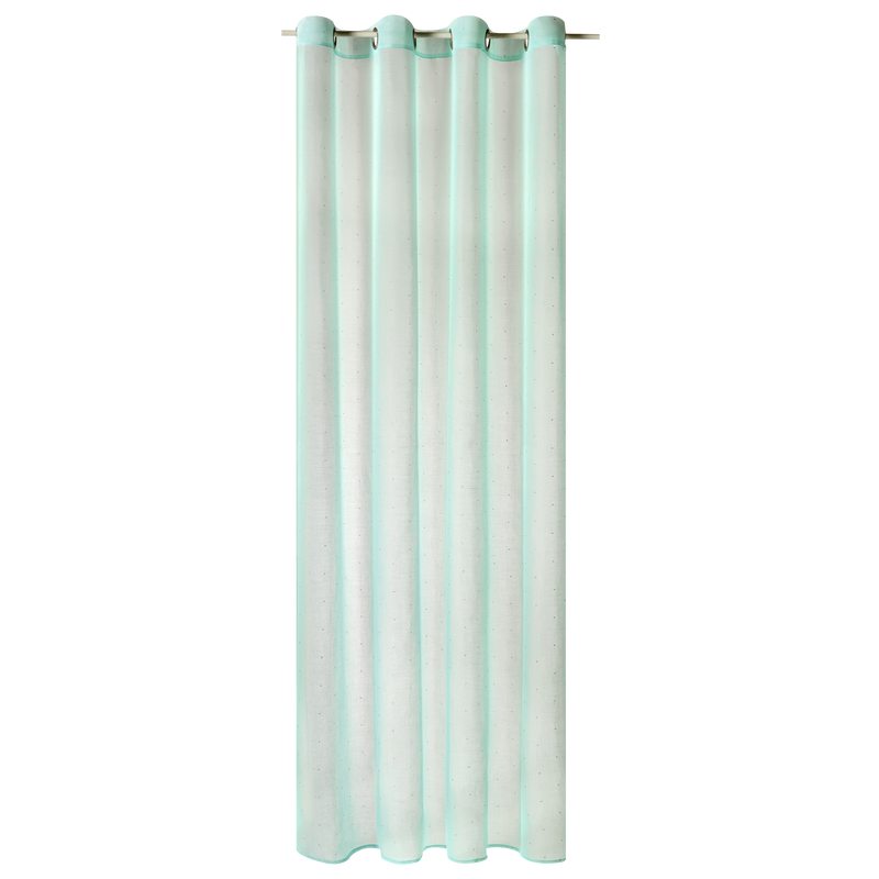 Voilage LILY coloris vert menthol 140 x 240 cm