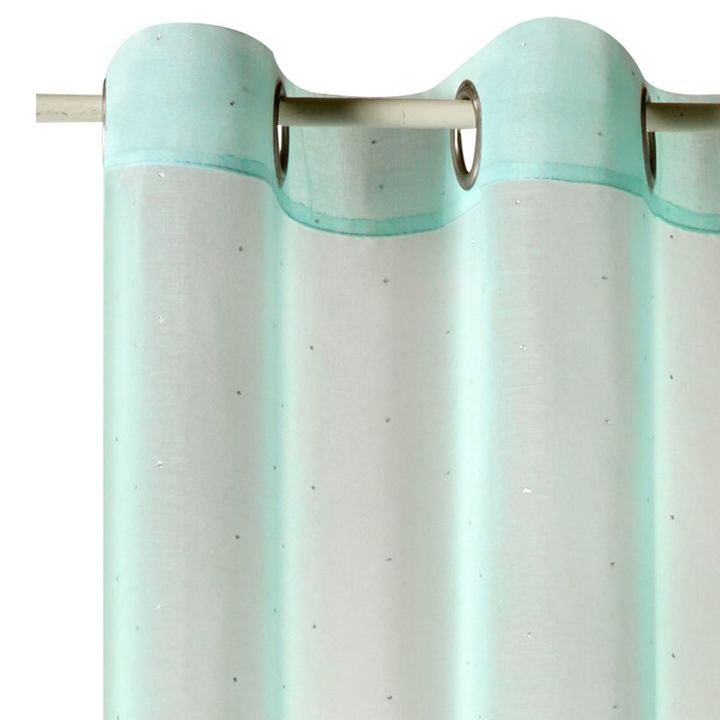 Voilage LILY coloris vert menthol 140 x 240 cm