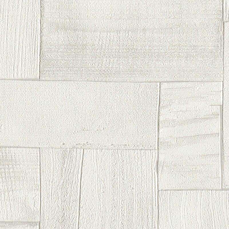 Papier peint intissé CUBIC WOOD coloris blanc grisé