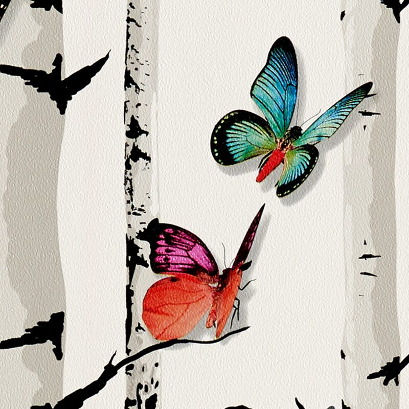 Papier peint MY BUTTERFLY coloris multicolore