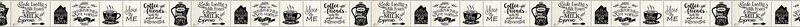 Frise vinyle FRIEND'S COFFEE coloris sable beige