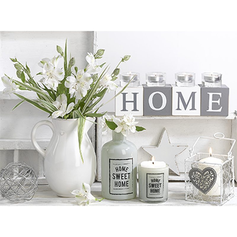 Toile imprimée WHITE HOME 80 x 60 cm