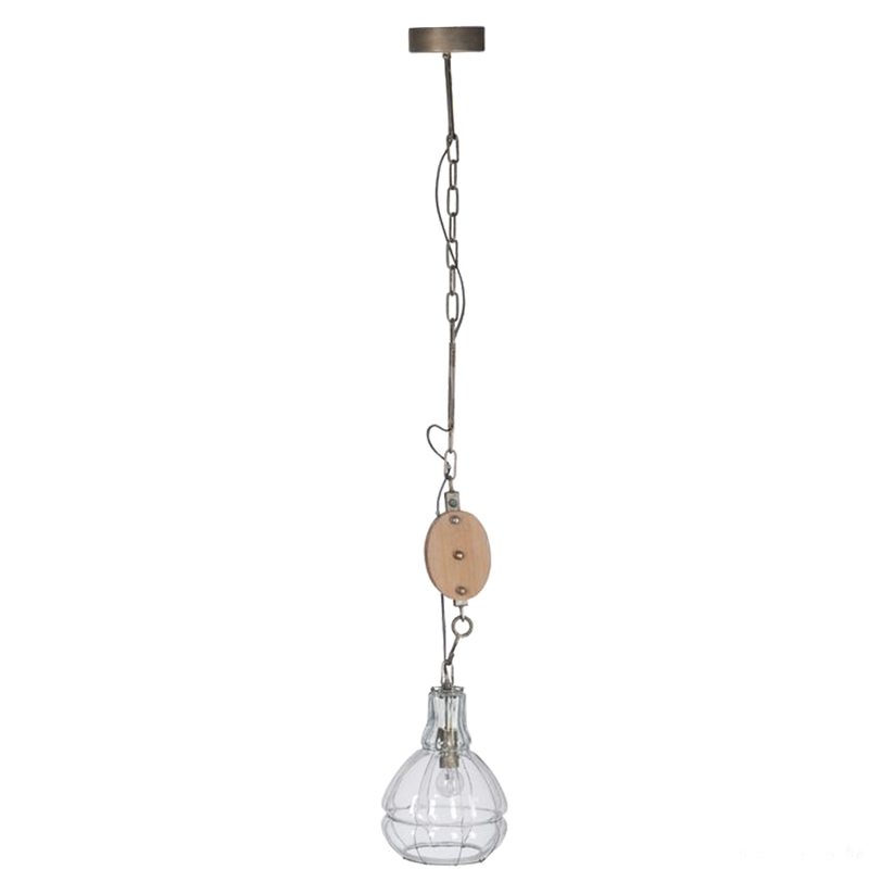 Suspension OVERTIME coloris transparent 131 x 20 cm