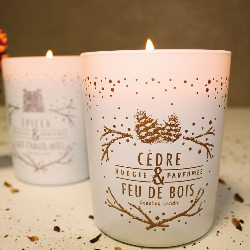 Bougies la Française Bougie parfumée CEDRE & Cèdre et feu de bois