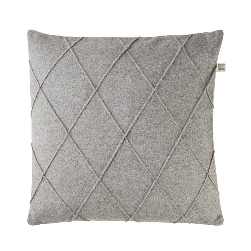Coussin NAUREN coloris Gris clair 45 x 45 cm