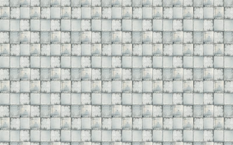 Papier peint intissé PLAQUES VICTORIENNES coloris Gris clair