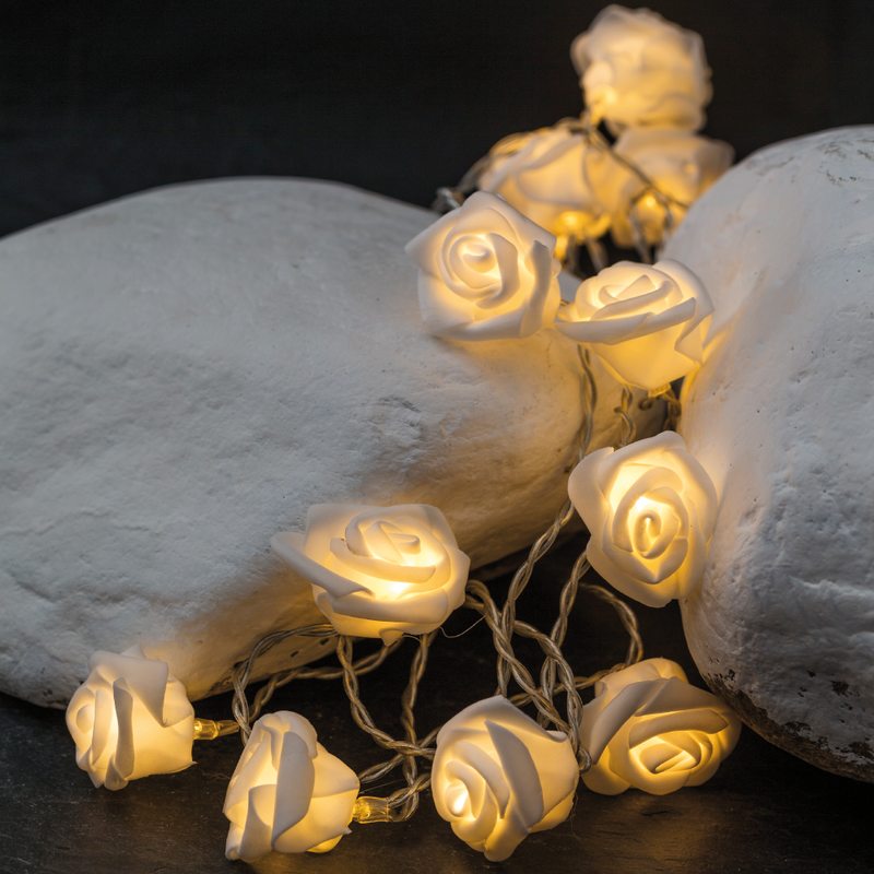 Guirlande lumineuse ROSES coloris blanc